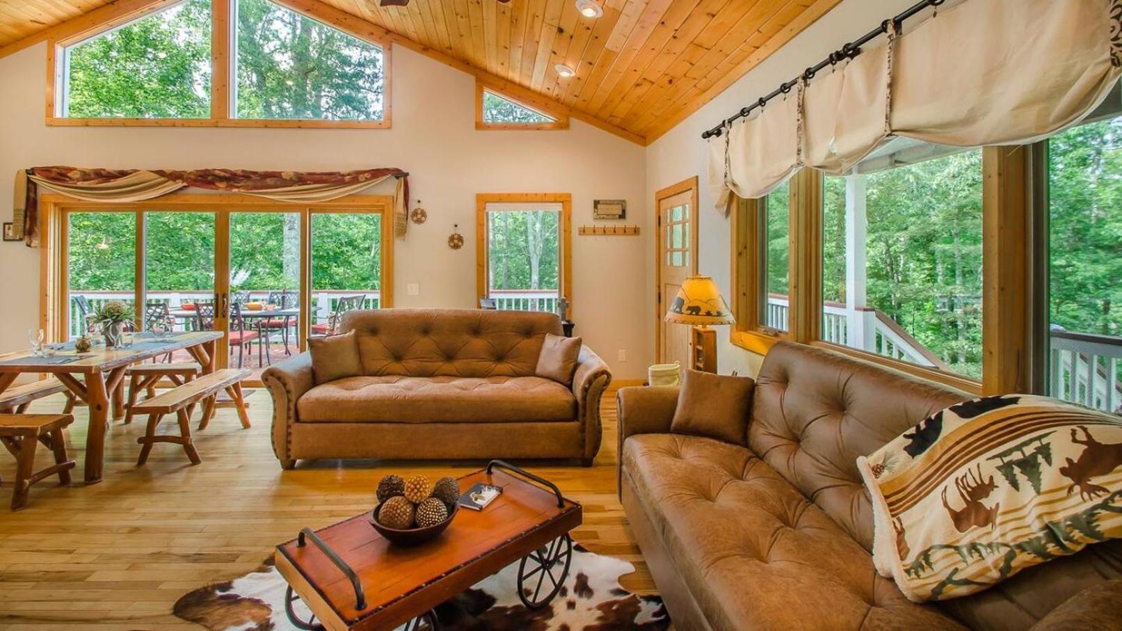 Serene Mountain And Sunset Views 3Bd Cabin Franklin Exteriér fotografie